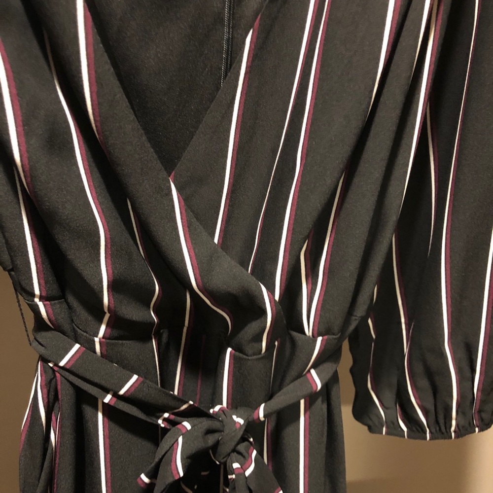 Lane Bryant striped jumpsuit